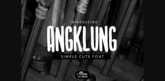 Angklung Font Poster 1