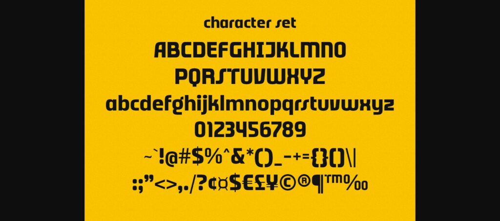 Angret Font Poster 8