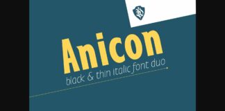 Anicon Font Poster 1