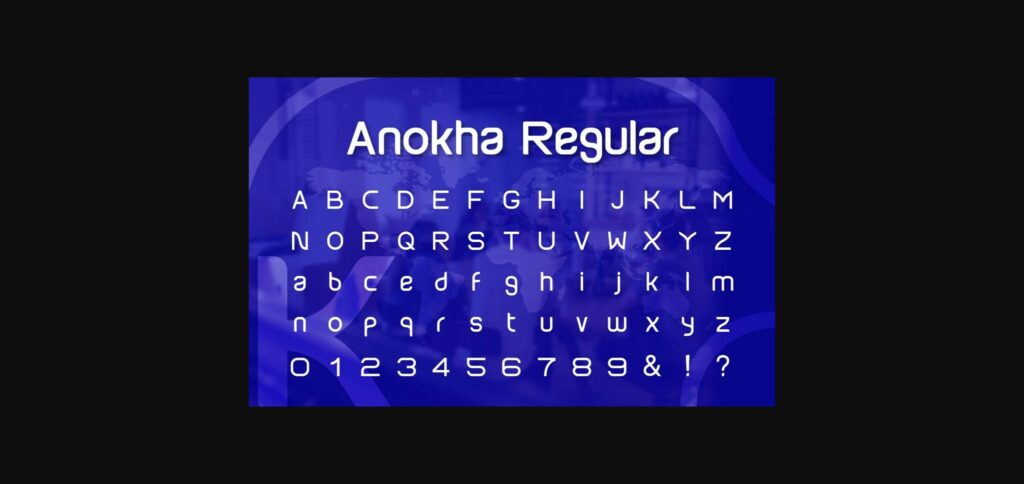 Anokha Font Poster 5