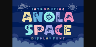 Anola Space Font Poster 1