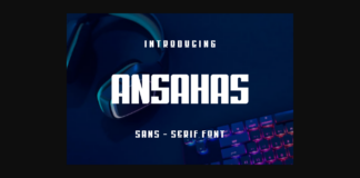 Ansahas Font Poster 1