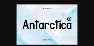 Antarctica Font Poster 1