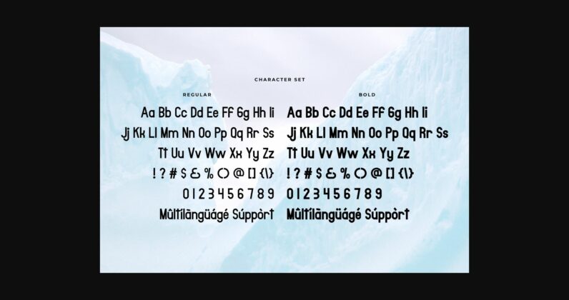 Antarctica Font Poster 6