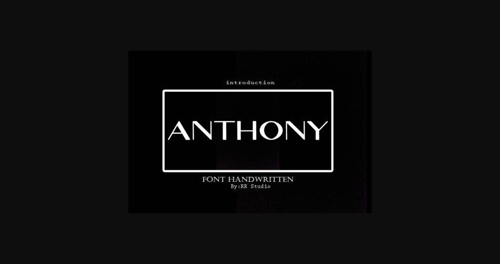 Anthony Font Poster 3