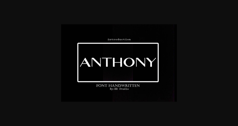 Anthony Font Poster 3