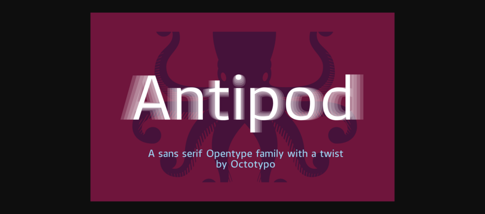 Antipod Font Poster 3