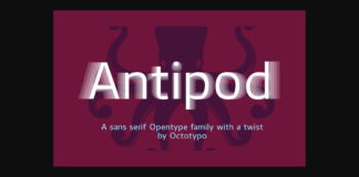 Antipod Font Poster 1