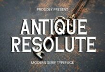 Antique Resolute Fonts