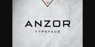 Anzor Font Poster 1