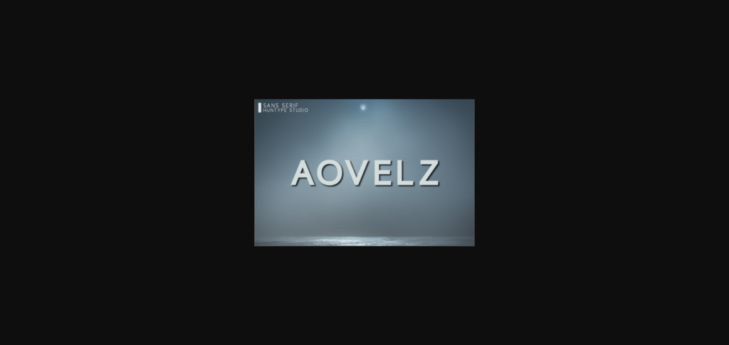 Aovelz Font Poster 3