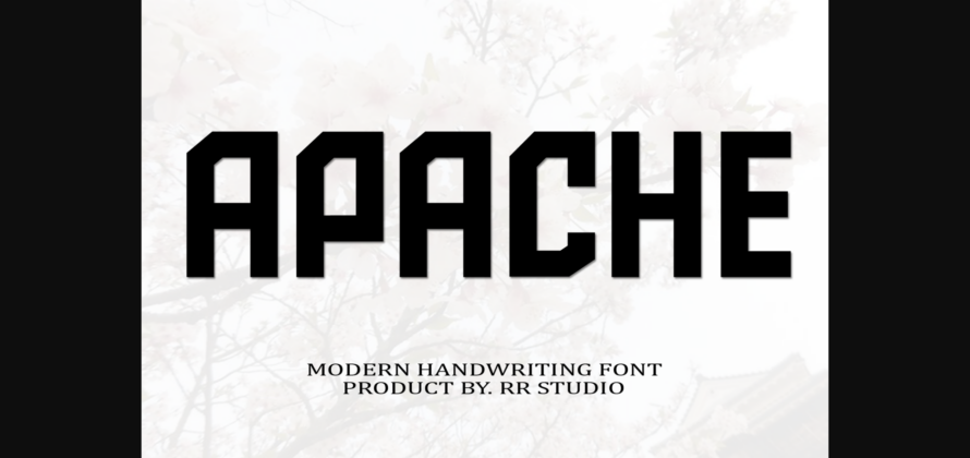 Apache Font Poster 3