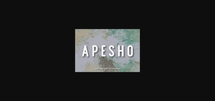 Apesho Font Poster 1