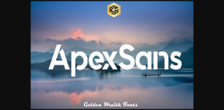 Apexsans Font Poster 1