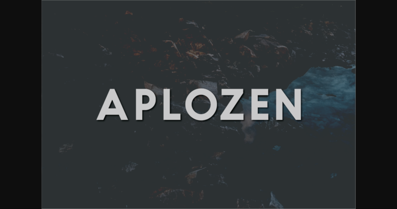 Aplozen Font Poster 3