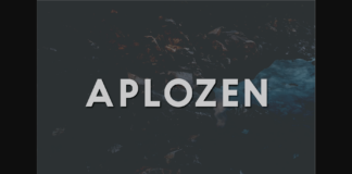 Aplozen Font Poster 1