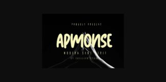 Apmonse Font Poster 1