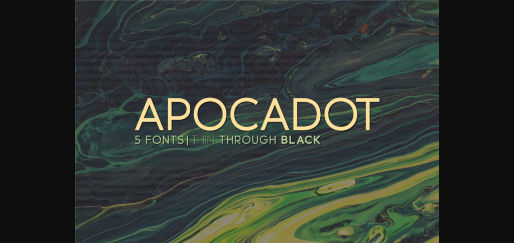 Apocadot Font Poster 1