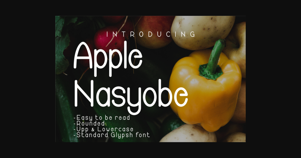 Apple Nasyobe Font Poster 1