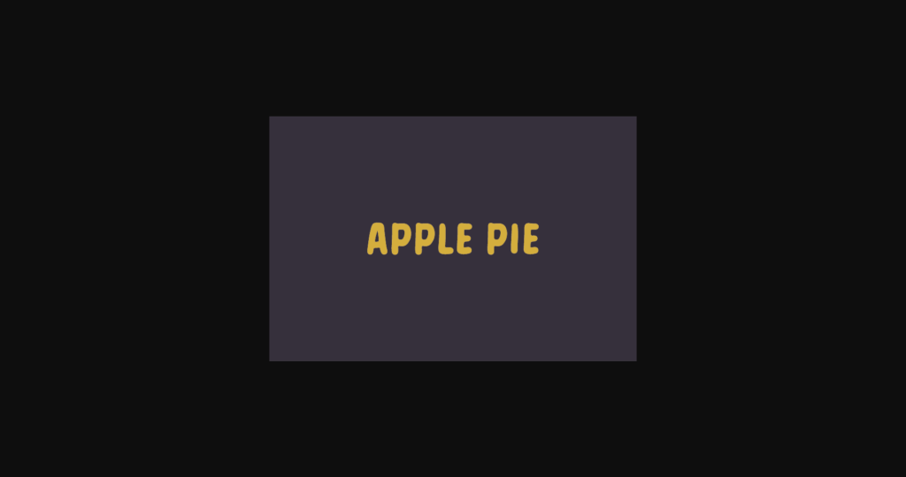 Apple Pie Font Poster 3