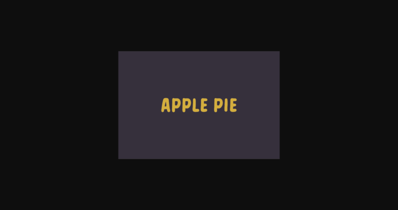 Apple Pie Font Poster 1