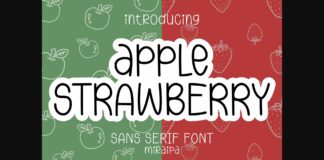 Apple Strawberry Font Poster 1