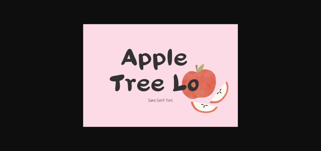 Apple Tree Lo Font Poster 1