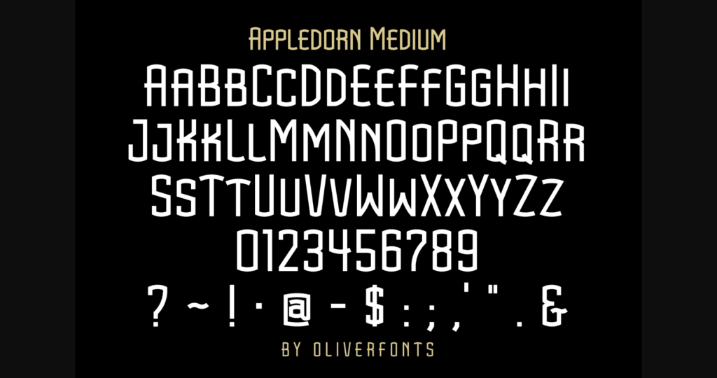 Appledorn Font Poster 6