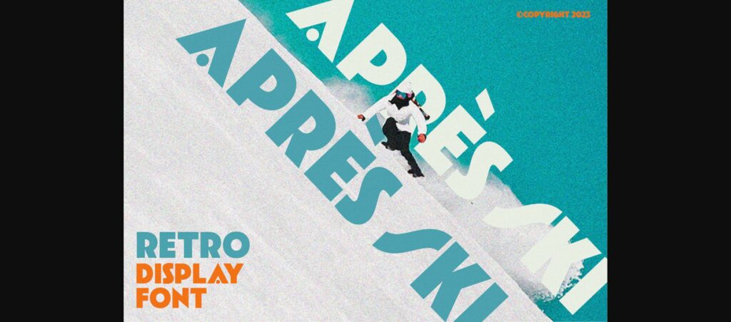 Après Ski Font Poster 3