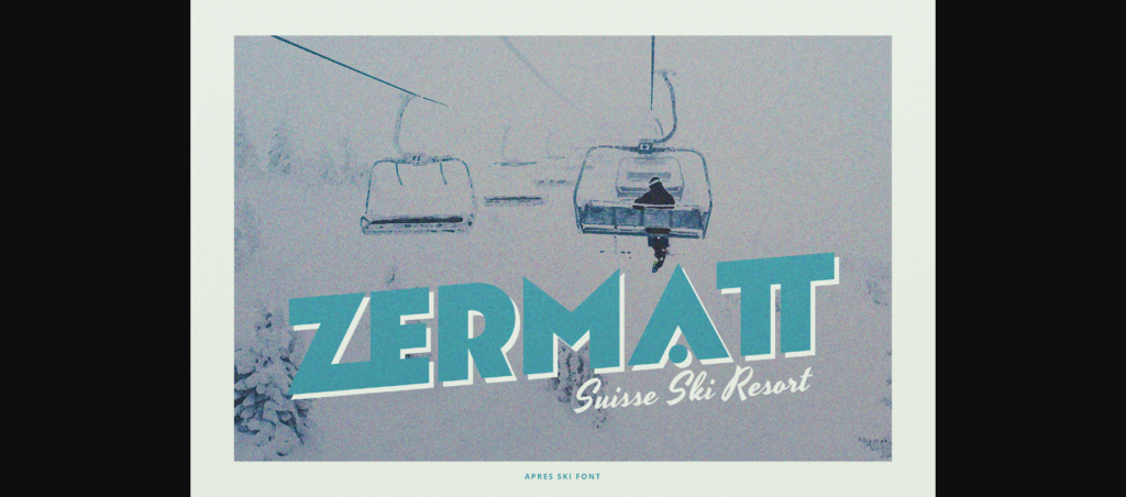 Après Ski Font Poster 8