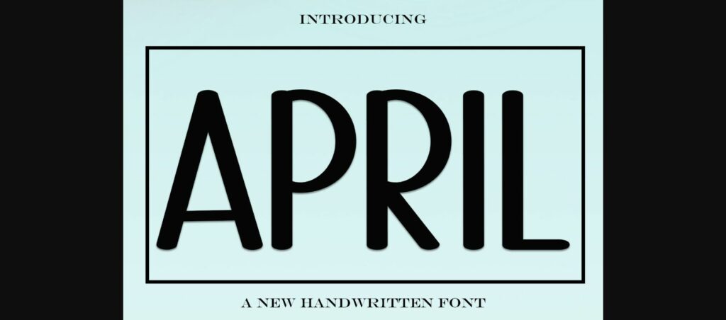 April Font Poster 3