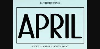 April Font Poster 1