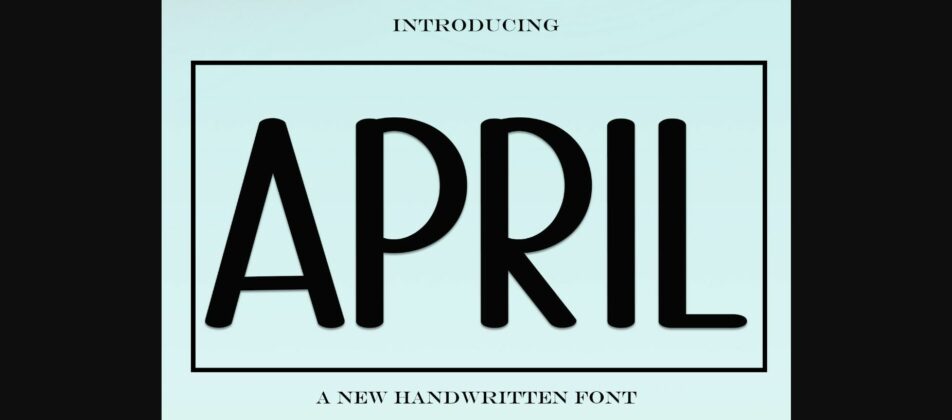 April Font Poster 1