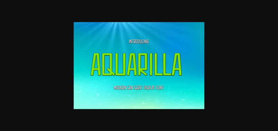 Aquarilla Font Poster 3