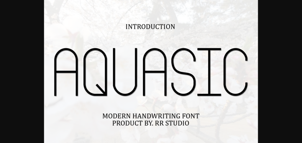 Aquasic Font Poster 3