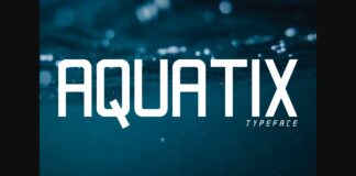 Aquatix Font Poster 1