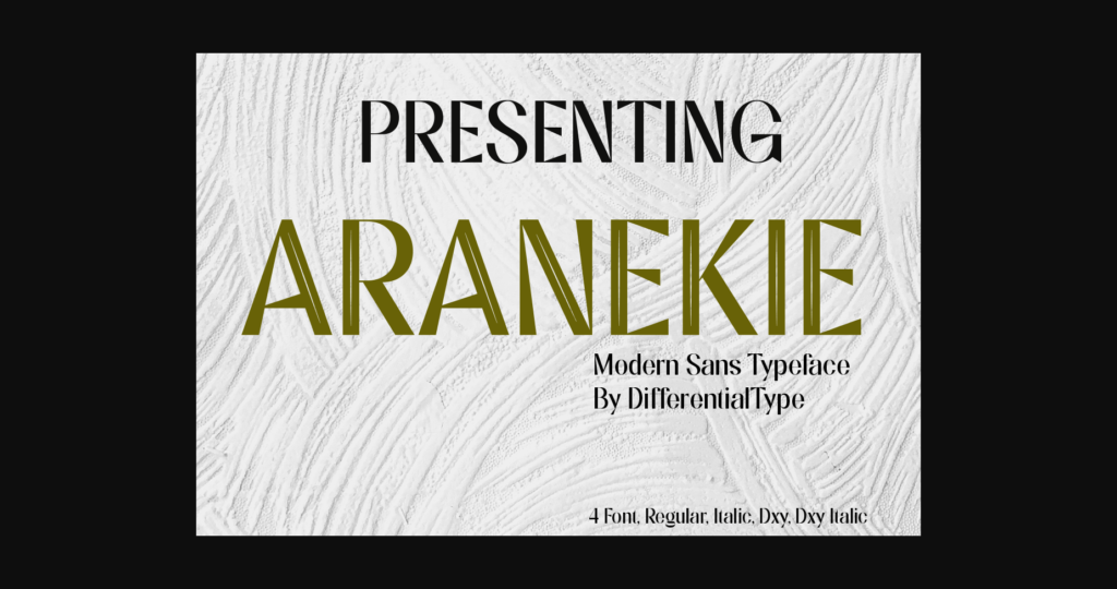 Aranekie Font Poster 3