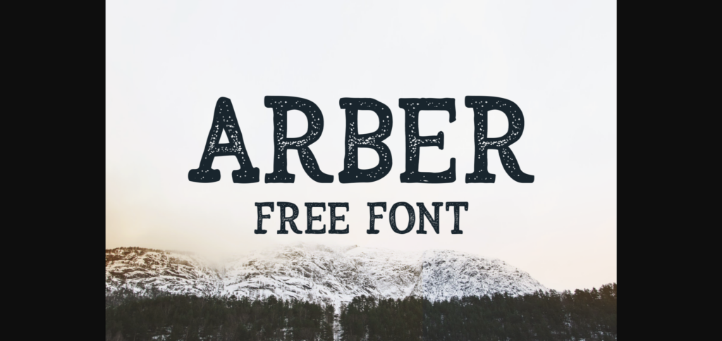 Arber Font Poster 3