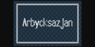 Arbycksazjan Font Poster 1