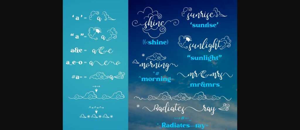 Arch Cloudy Font Poster 8