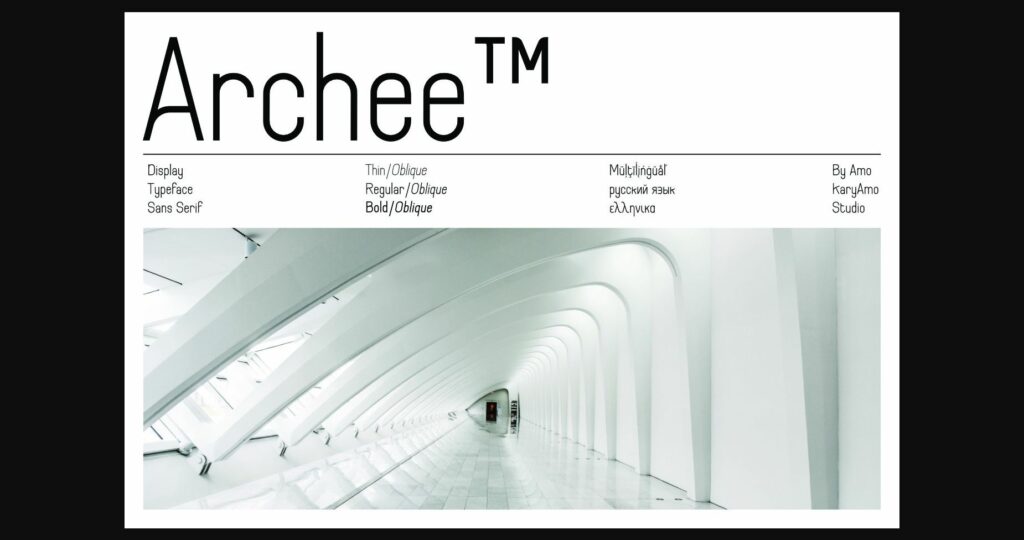 Archee™ Font Poster 4