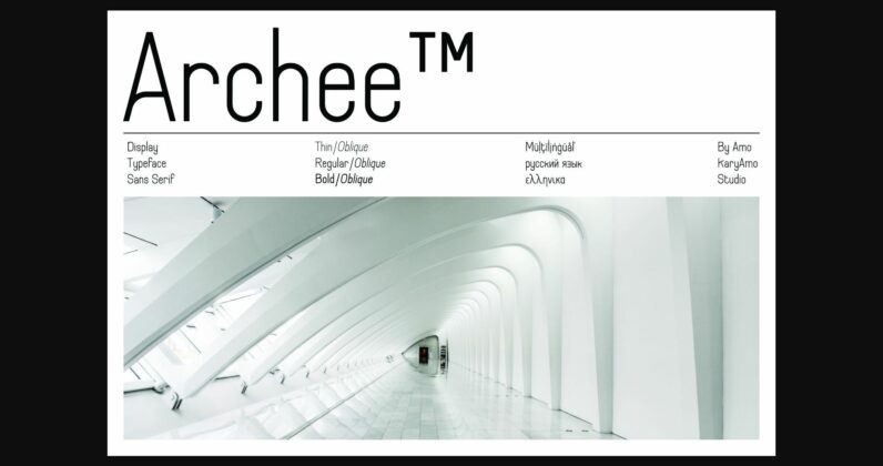 Archee™ Font Poster 4