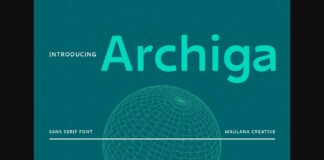 Archiga Font Poster 1