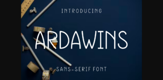 Ardawins Font Poster 1