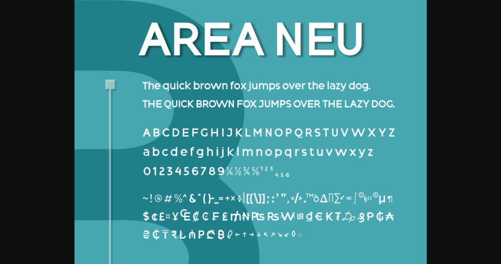 Area Neu Font Poster 4