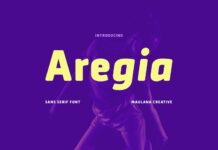 Aregia Font Poster 1