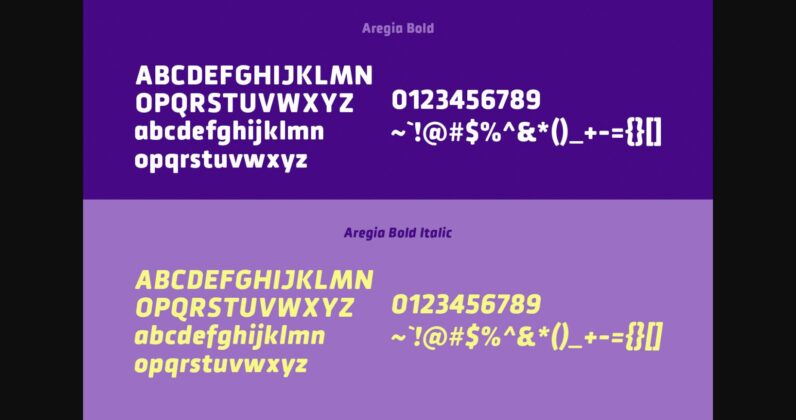 Aregia Font Poster 10