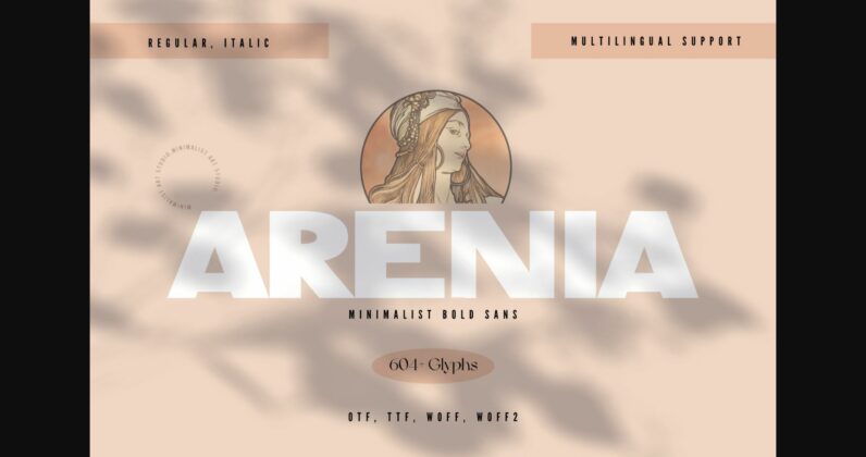 Arenia Font Poster 3