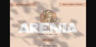 Arenia Font Poster 1