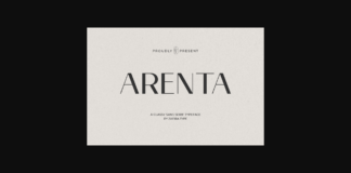 Arenta Font Poster 1